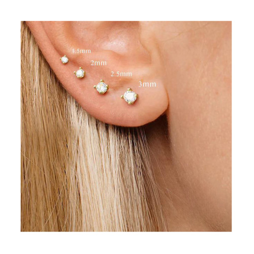 Zircon Ear Piercing for Women Girl Stud Earring Helix Tragus Rook Piercing Earring Gift Jewelry