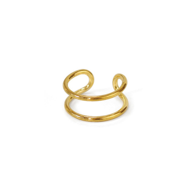 Fashion Gold Non-Piercing Ear Clip Earrings for Women Simple Fake Cartilage Ear Cuff Jewelry Clip Accessories