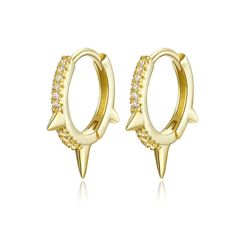 Small Huggie Hoop Earrings for Women Zircon Ear Cartilage Septum Piercing Ear Buckles Jewelry