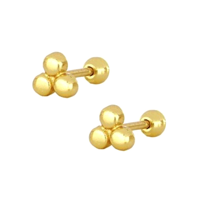 Mini Zircon Studs Fashion Earring Fine Jewelry Gift Minimalist Small Stud Earrings for Women Korean Girl