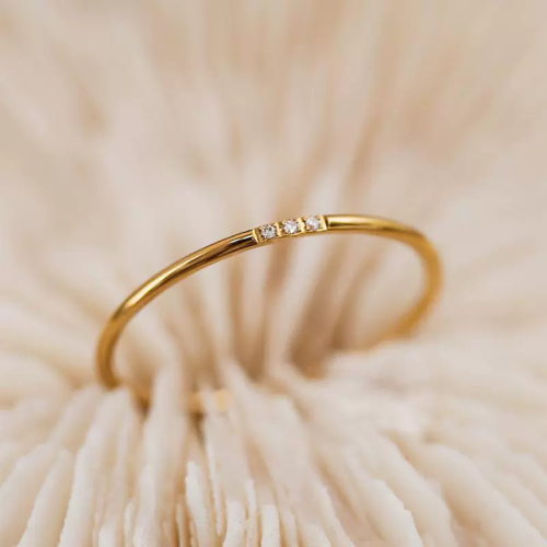 Strong push and very detailed! Japanese ring for women with simple niche light luxury ins wind tail ring ring