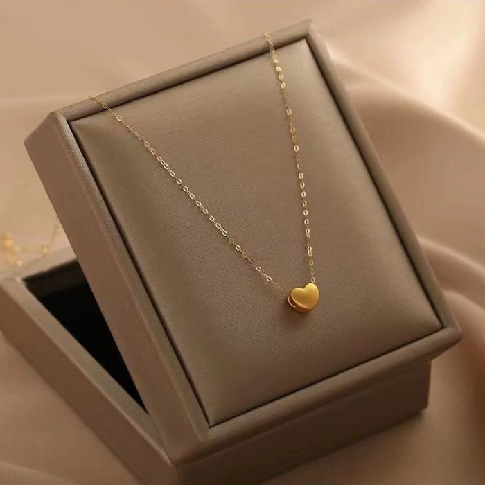 Korean Version of Simple Acacia Bean Pendant Necklace Female Internet Celebrity Ins Light Luxury Niche Design Clavicl...