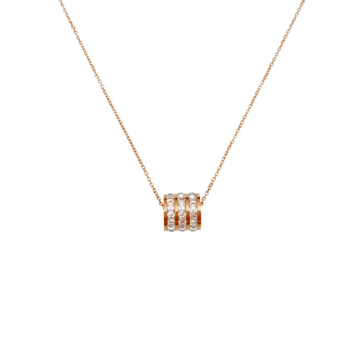 New titanium steel necklace female internet celebrity color-shaved collarbone chain niche small waist chain simple personality temperament accessories trend