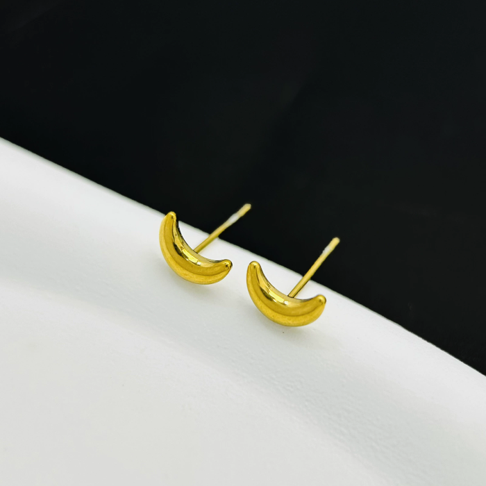 Love Heart 18K Gold Titanium Steel Ear Wire Women's Non-Fallen Temperament Long Earrings Earrings Trendy Face Slimmin...