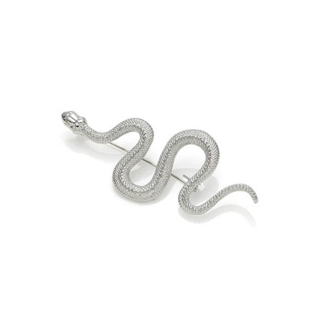 New brooch ins trendy men and women creative pin Xiao Yi snake-shaped badge collar pin suit retro personalized accessories