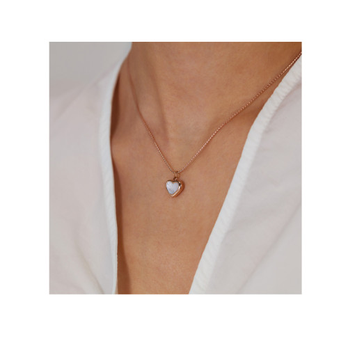 Niche High-grade Love Stainless Steel Necklace Female Fashion Personality with INS Wind Light Luxury Jewelry Pendant