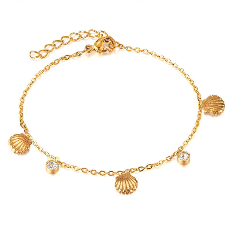 Stainless Steel Waterproof  Accessory for Women Diamond Accessories Gold Bracelet Gift