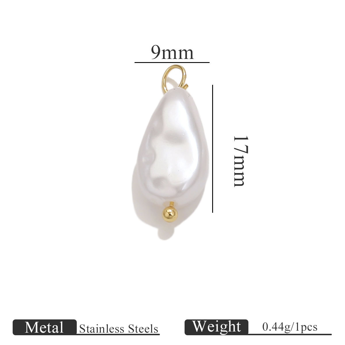 Pearls Earrings Accessories Handmade Geometry Charm Dangles Stainless Steel for Jewelry Making DIY Women Girl