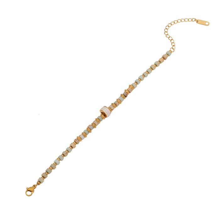 Bohemian Stackable Bead Bracelets for Women Multilayered Bracelet Pendant Charm Stretch Bangles