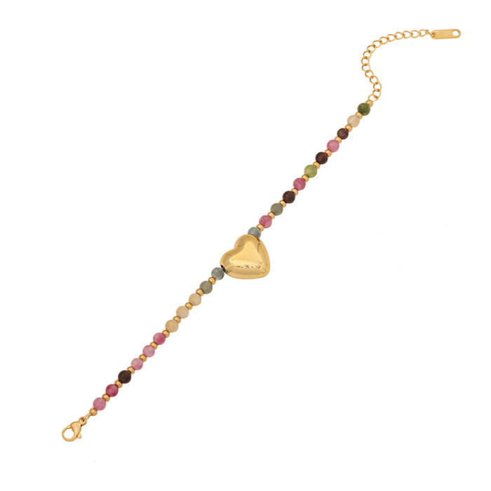 Bohemian Stackable Bead Bracelets for Women Multilayered Bracelet Pendant Charm Stretch Bangles