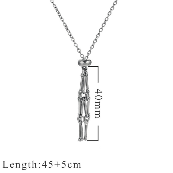 Adjustable Stainless Steel Design Crystal Cage Necklace Holder Net Holder Pendant Women Jewelry Stone Collecting Diy Accesories