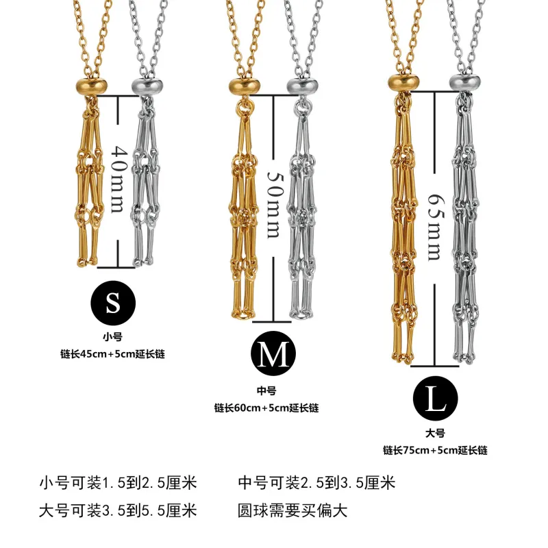 Adjustable Stainless Steel Design Crystal Cage Necklace Holder Net Holder Pendant Women Jewelry Stone Collecting Diy Accesories