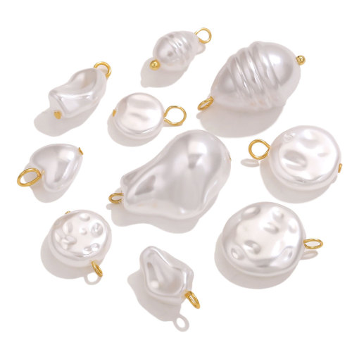 Pearls Earrings Accessories Handmade Geometry Charm Dangles Stainless Steel for Jewelry Making DIY Women Girl