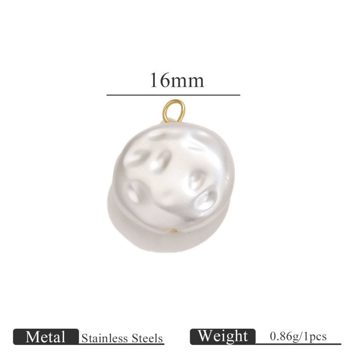 Pearls Earrings Accessories Handmade Geometry Charm Dangles Stainless Steel for Jewelry Making DIY Women Girl