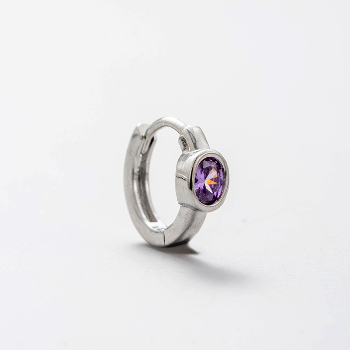 1PC Romantic Inlaid Zircon Women Earrings Charm Bella Exquisite Stud Earring Wedding Accessories Pendant Jewelry Chri...