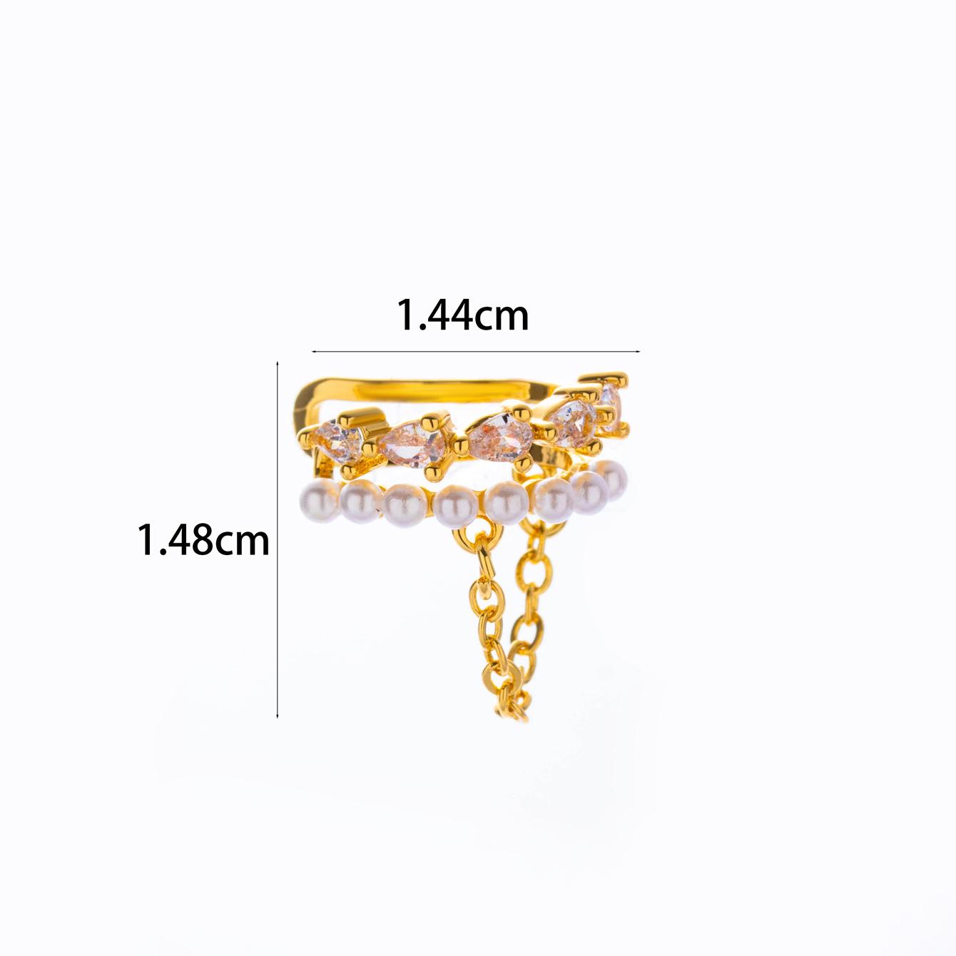 1PC Fake Piercing Ear Clip Stainless Steel Zircon Butterfly Earrings Cuffs Ring Cartilage Conch Fake Jewelry 2025 Trending