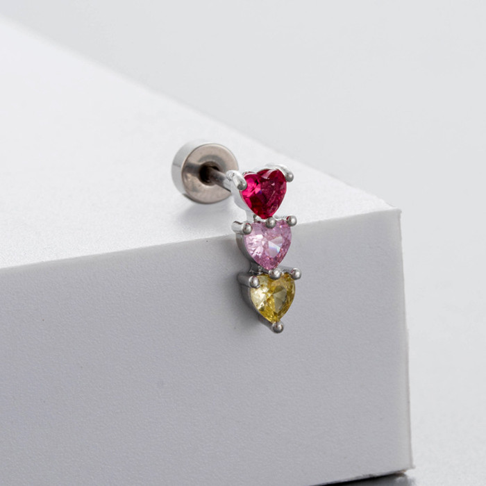 1pcs Colorful Crystal Earrings Ear Needle Stud Earrings for Women Butterfly Earrings Party Wedding Jewelry