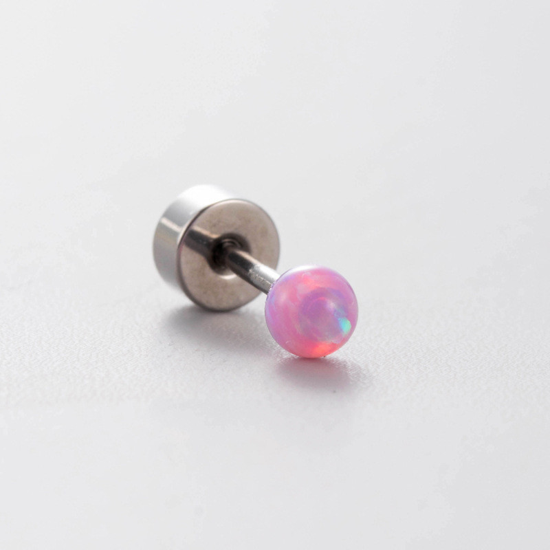 1PCS Purple Butterfly Earrings Piercing Women Cluster Pearl Earring Flat Cartilage Stud Earring Zircon Hoop Piercing Jewelry