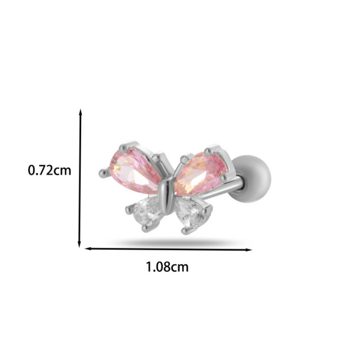 Fashion Versatile Bowknot Stud Earring for Women Girls Trend Exquisite Bow Piercing Ear Bone Stud Jewelry Accessories...