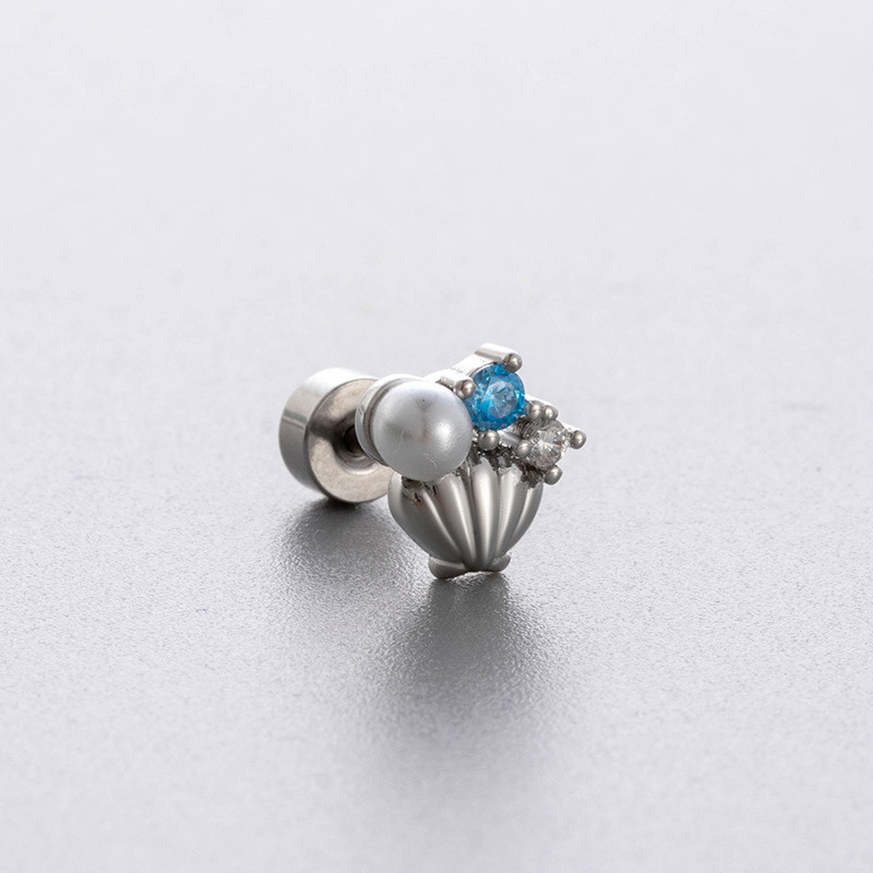 1PC Butterfly Flower Ear Bone Stud Trend Women's Earrings 2025 Fashion Jewelry Stainless Steel Chain Drop Stud Earrings