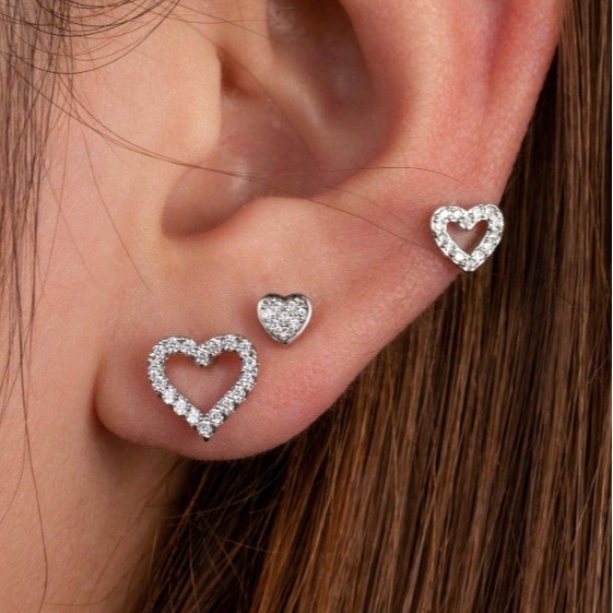 1pcs Steel Crystal Ear Tragus Cartilage Helix Piercing Woman Moon Marquise Star Zircon Lobe Earrings for Girl Gift
