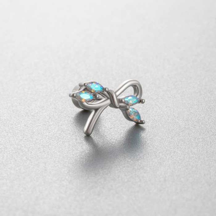 Chic Girls Real Cute Butterfly Zircon Stud Earrings Women Daughter Birthday Party Gift Jewelry