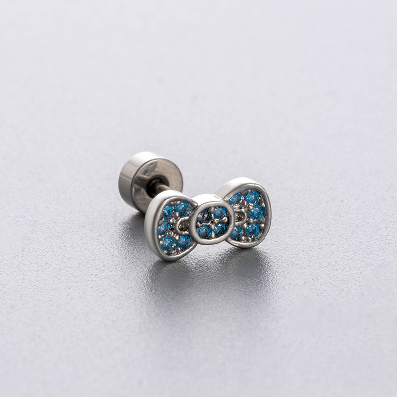 1PC Butterfly Flower Ear Bone Stud Trend Women’s Earrings 2025 Fashion Jewelry Stainless Steel Chain Drop Stud Earrings