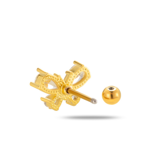 Fashion Versatile Bowknot Stud Earring for Women Girls Trend Exquisite Bow Piercing Ear Bone Stud Jewelry Accessories...