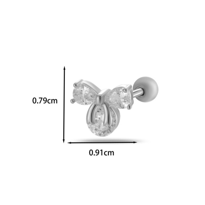 Fashion Versatile Bowknot Stud Earring for Women Girls Trend Exquisite Bow Piercing Ear Bone Stud Jewelry Accessories...