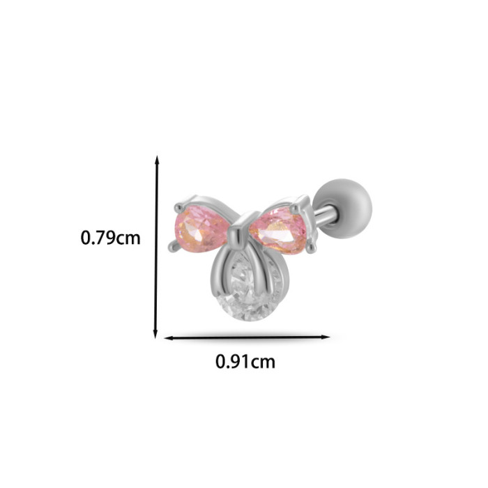 Fashion Versatile Bowknot Stud Earring for Women Girls Trend Exquisite Bow Piercing Ear Bone Stud Jewelry Accessories...