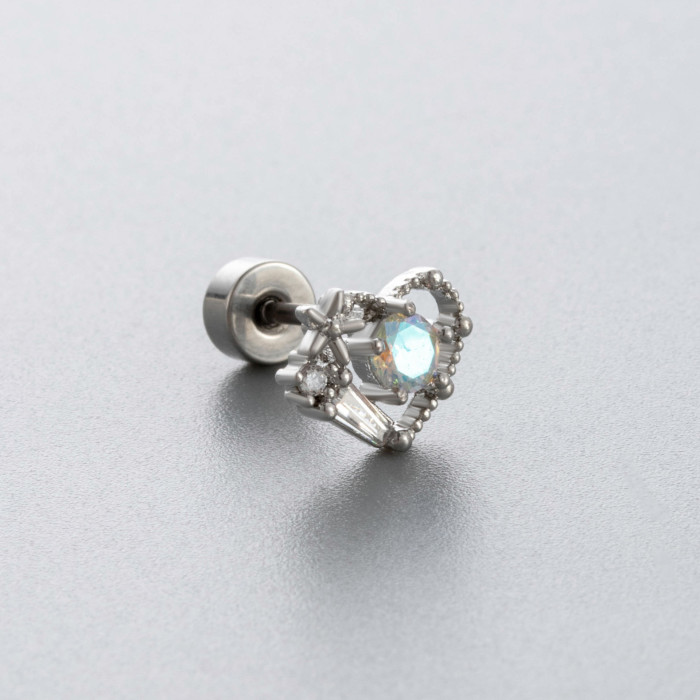 Chic Girls Real Cute Butterfly Zircon Stud Earrings Women Daughter Birthday Party Gift Jewelry