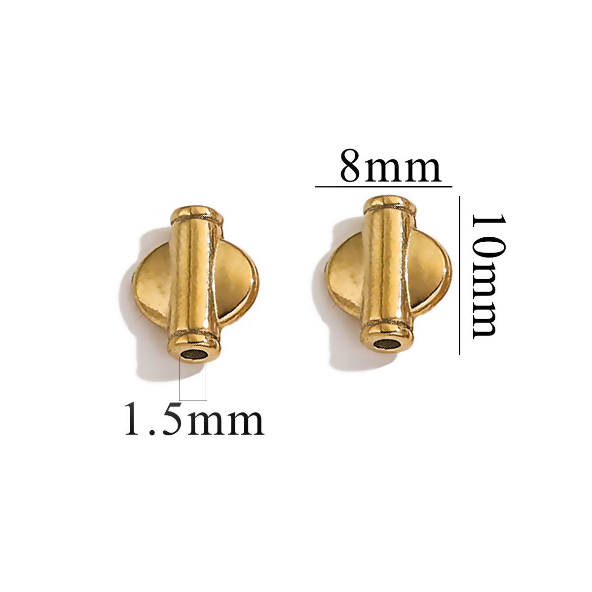 Stainless Steel Vintage Rune Beads Butterfly Feather Wings Buddha Beads 18K Gold plated pvd DIY Bracelet Jewelry Making