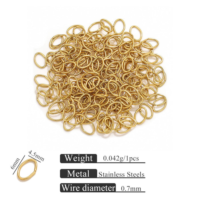 Stainless Steel Open Jump Ring Connector Fashion DIY Jewelry Accessories Manufacturing Supplies Wholesale