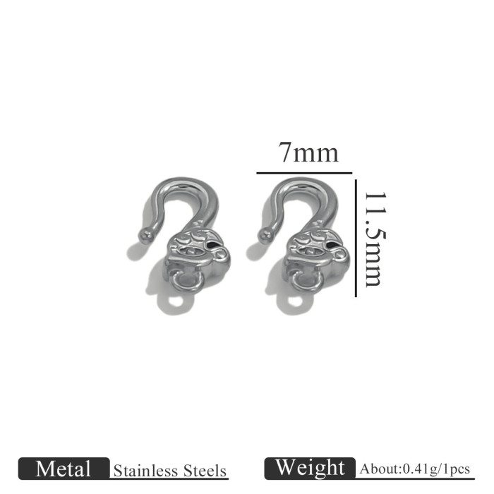 Stainless Steel S-shaped Clasp Connectors For Bracelet Nacklace Jewelry Hooks Clasps Making Machine DIY Jewelry Connection