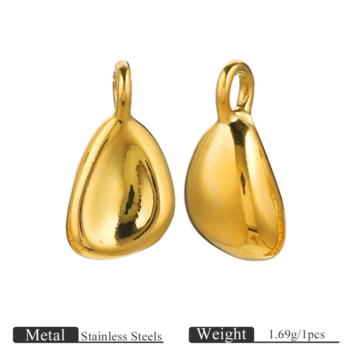 Stainless Steel Charm Bear Heart Leaf Charm Pendant for Jewelry Making Materials Keychain Necklace Bracelet