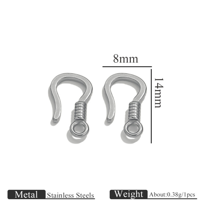 Stainless Steel S-shaped Clasp Connectors For Bracelet Nacklace Jewelry Hooks Clasps Making Machine DIY Jewelry Connection