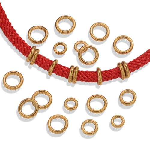 Gold Stainless Steel Ring Closed Ring Connector, Suitable for DIY Jewelry Accessories Production Wholesale Good