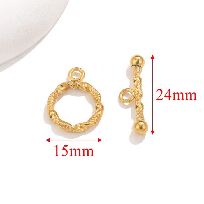 Stainless Steel OT Clasps Connectors for Bracelet Necklace DIY Toggle Clasps Buckle Jewelry Making Supplies Connector