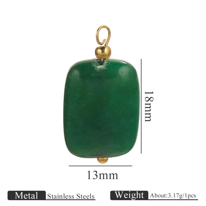 Handmade Stainless Steel Ball Pin Natural Stone Pendant Charms for DIY Earrings Necklace Jewellery Making Dangles