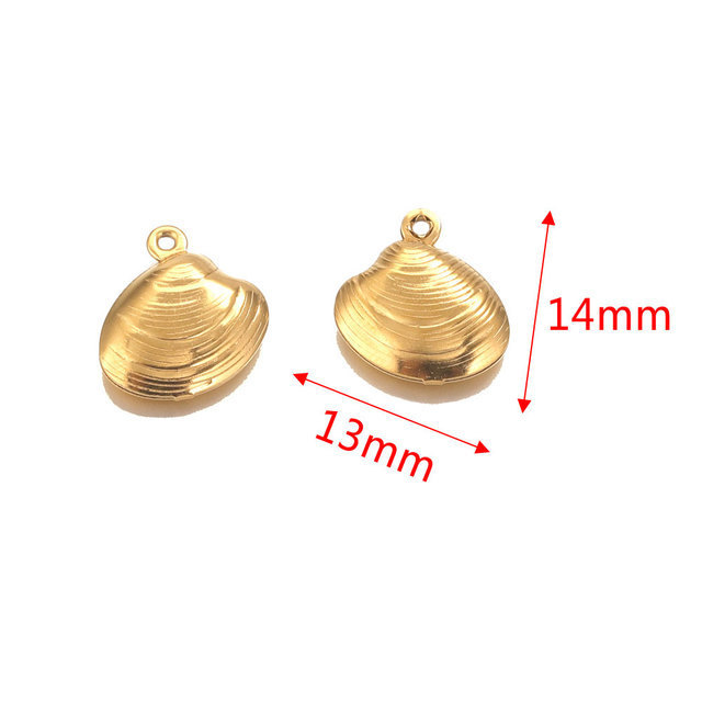Stainless Steel Starfish Charms Shell Fish Tail Hippocampus Gold Charms Pendants Jewelry Making Ocean Dangle Accessories