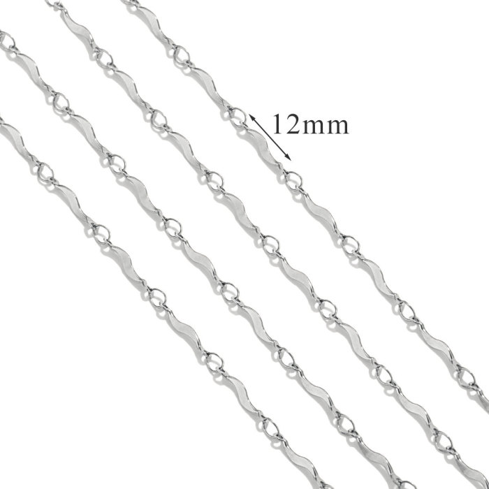 Stainless Steel 18K Gold Plated Titanium Steel Chain Accessories Non-Discoloring Ins Style Fashion Jewelry Accessories