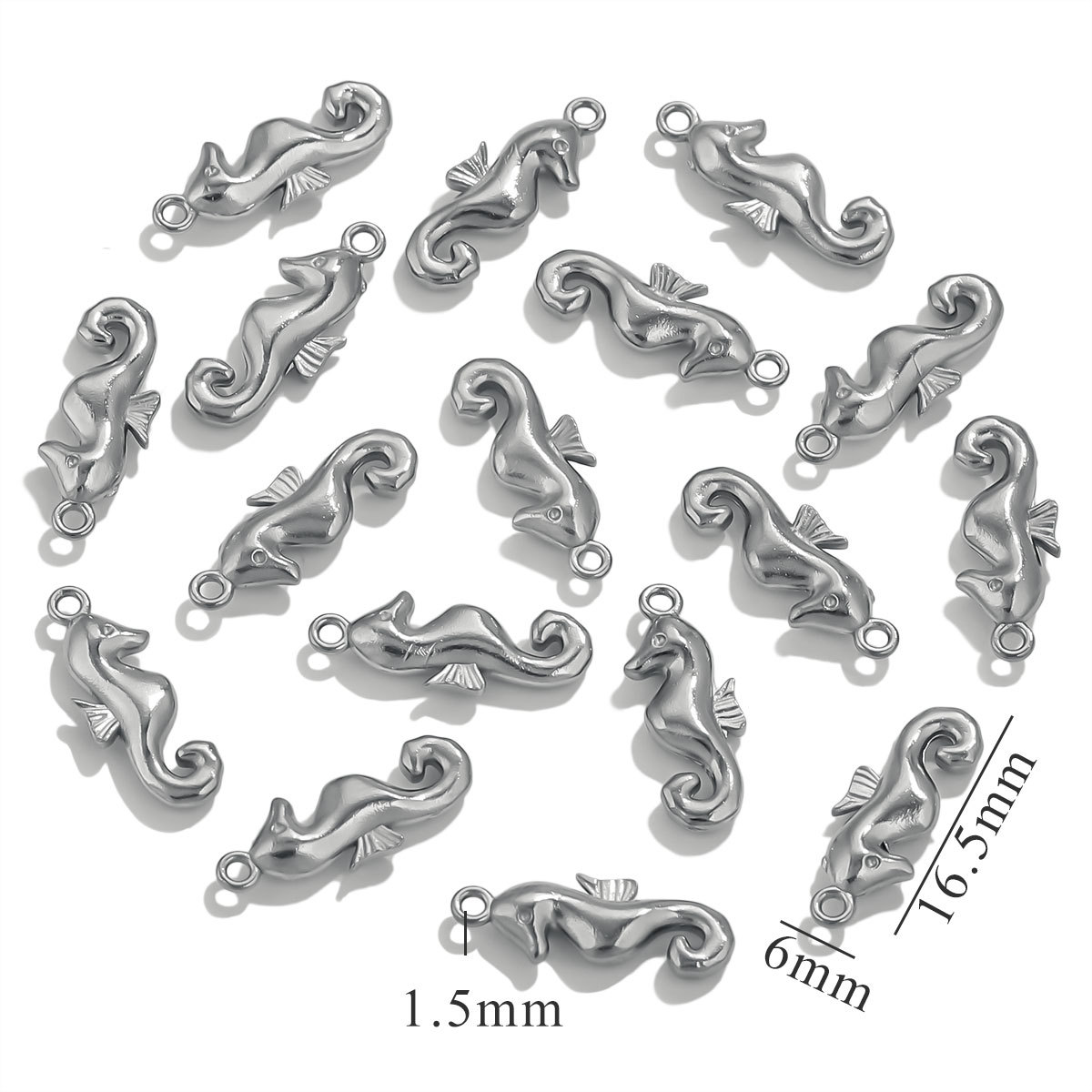 Mini Stainless Steel Charms 3D Geometric Shell Cherry Rabbit Gold Color Pendants DIY Women Jewelry Making Necklace Findings