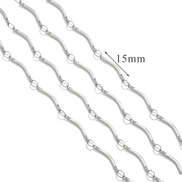 Stainless Steel 18K Gold Plated Titanium Steel Chain Accessories Non-Discoloring Ins Style Fashion Jewelry Accessories