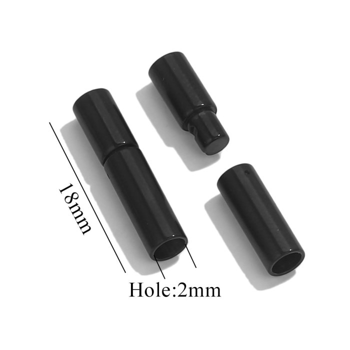 Stainless Steel Clasps Gold Silver Rose Gold Color Leather Cord End Connector for DIY Necklace Bracelet Jewelry Making