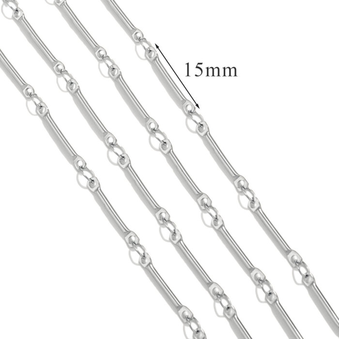 Stainless Steel 18K Gold Plated Titanium Steel Chain Accessories Non-Discoloring Ins Style Fashion Jewelry Accessories