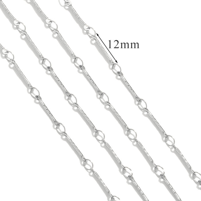 Stainless Steel 18K Gold Plated Titanium Steel Chain Accessories Non-Discoloring Ins Style Fashion Jewelry Accessories