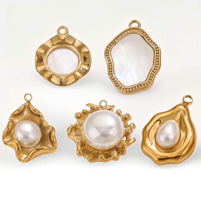 Stainless Steel Gold Color PVD Plated Boots Charms Pendant DIY Necklace Bracelet Earring Jewelry Making Accessories