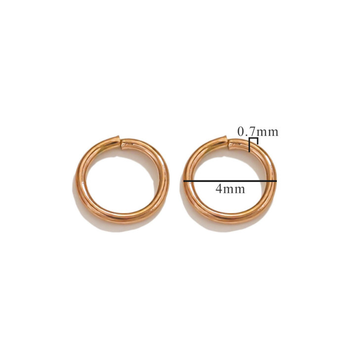Gold Plated Stainless Steel Jump Ring Connector for Jewelry Making DIY Necklace Bracelet Connectors Jewelry Supplies