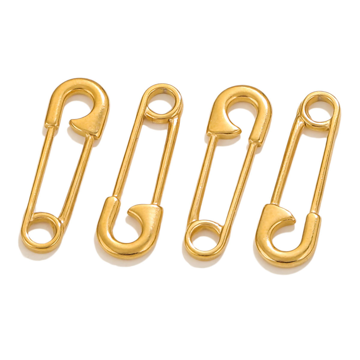 Stainless Steel Pin Shape Charms Connectors for Jewelry Making Findings DIY Charm Earring Bracelet Necklace Supplies Craft