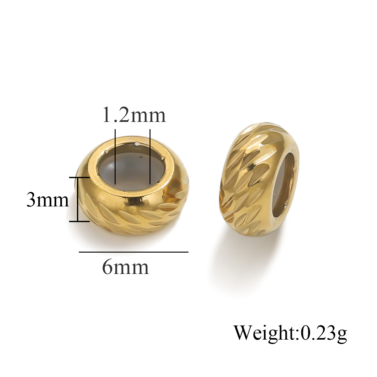 Stainless Steel Vintage Rune Beads Butterfly Feather Wings Buddha Beads 18K Gold Plated Pvd DIY Bracelet Jewelry Making